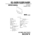 Sony KDL-V26XBR1, KDL-V32XBR1, KDL-V40XBR1 Service Manual