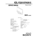 Sony KDL-V32A10, KDL-V40A10 Service Manual