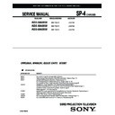 Sony KDS-50A3000, KDS-55A3000, KDS-60A3000 Service Manual