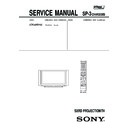 Sony KDS-60R2000 Service Manual