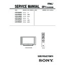 Sony KDS-R50XBR1, KDS-R60XBR1 Service Manual