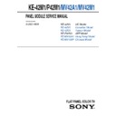 Sony KE-42M1, KE-MV42A1, KE-MV42M1, KE-P42M1 Service Manual