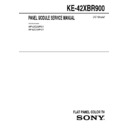 Sony KE-42XBR900 Service Manual