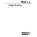 Sony KE-50XS910 (serv.man2) Service Manual