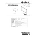 Sony KE-MR61A2 Service Manual