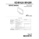ke-mv42a1, ke-mv42m1 service manual