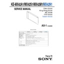 Sony KE-MX42A1, KE-MX42M1, KE-MX42N1, KE-MX42S1 Service Manual