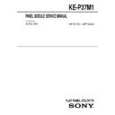 Sony KE-P37M1 Service Manual