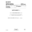 Sony KF-42SX300, KF-42SX300K, KF-42SX300U (serv.man2) Service Manual
