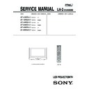 Sony KF-42WE610, KF-50WE610, KF-60WE610 Service Manual