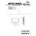 Sony KF-42WE610K, KF-50WE610K, KF-60WE610K Service Manual