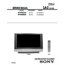 Sony KF-42WE620, KF-50WE620 Service Manual