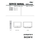 Sony KF-WE42S1, KF-WE50S1, KF-WS60S1 Service Manual