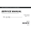 Sony KLV-22CX350, KLV-32CX350 Service Manual