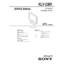 Sony KLV-23M1 Service Manual