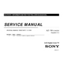 Sony KLV-26BX200, KLV-26BX205, KLV-32BX200, KLV-32BX205 Service Manual