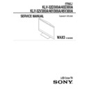 Sony KLV-32D300A, KLV-32V300A, KLV-40D300A, KLV-40V300A, KLV-46V300A Service Manual