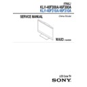 Sony KLV-40F300A, KLV-40F310A, KLV-46F300A, KLV-46F310A Service Manual