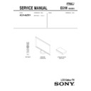 Sony KLV-40ZX1 Service Manual