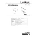 klv-mr32m2 service manual