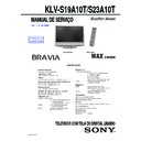 Sony KLV-S19A10T, KLV-S23A10T Service Manual