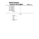 Sony KLV-S23A10, KLV-S26A10, KLV-S32A10, KLV-S40A10 Service Manual