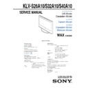 Sony KLV-S26A10, KLV-S32A10, KLV-S40A10 (serv.man2) Service Manual