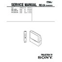 Sony KP-41PX1, KP-41PX1K, KP-41PX1R Service Manual