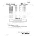 Sony KP-43HT20, KP-53HS20, KP-53HS30, KP-61HS20, KP-61HS30 (serv.man6) Service Manual