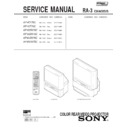 Sony KP-43T70, KP-43T70C, KP-53SV70C, KP-61SV70C Service Manual