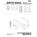 Sony KP-43T75, KP-48S75, KP-53N77, KP-53S75, KP-61S75 Service Manual