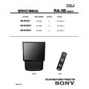 Sony KP-43T85T, KP-53SV85T, KP-61SV85T Service Manual