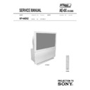 Sony KP-44DX2U Service Manual