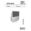 Sony KP-44PX2, KP-44PX2U Service Manual