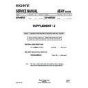 Sony KP-44PX3, KP-44PX3U (serv.man3) Service Manual