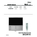 Sony KP-46WT500 Service Manual