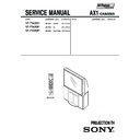 Sony KP-FR43M31, KP-FR43M91 Service Manual