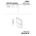 Sony KP-FR43M90 Service Manual