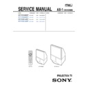 Sony KP-FW46M31, KP-FW51M31 Service Manual