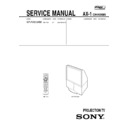Sony KP-FW51M90 Service Manual