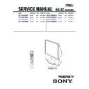 Sony KP-FX43M31, KP-FX43M61, KP-FX43M91, KP-FX53M31, KP-FX53M61, KP-FX53M91 Service Manual