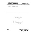 Sony KV-1487P1 Service Manual