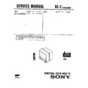 Sony KV-14VM2AS Service Manual