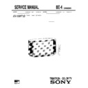 Sony KV-16WT1B Service Manual