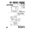 Sony KV-1985AS Service Manual
