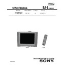 Sony KV-20FA210 Service Manual
