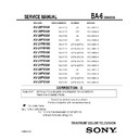 Sony KV-20FS100 (serv.man3) Service Manual