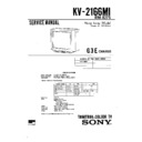 Sony KV-2166MI Service Manual
