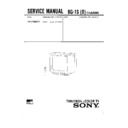 Sony KV-2168KFT Service Manual