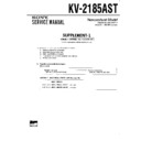 Sony KV-2185AST (serv.man2) Service Manual